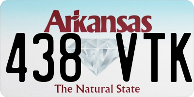 AR license plate 438VTK