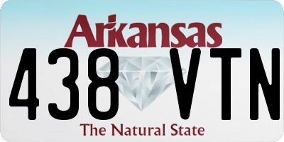 AR license plate 438VTN