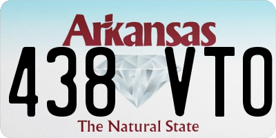 AR license plate 438VTO