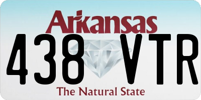AR license plate 438VTR