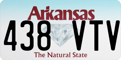 AR license plate 438VTV