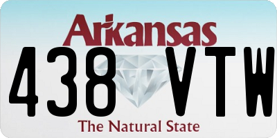 AR license plate 438VTW