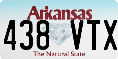 AR license plate 438VTX