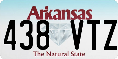 AR license plate 438VTZ