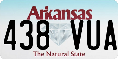 AR license plate 438VUA