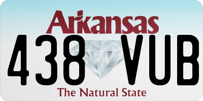AR license plate 438VUB