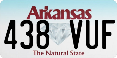 AR license plate 438VUF