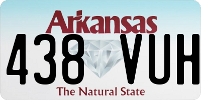 AR license plate 438VUH