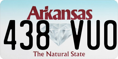AR license plate 438VUO