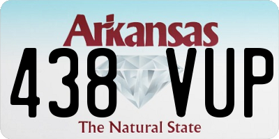 AR license plate 438VUP