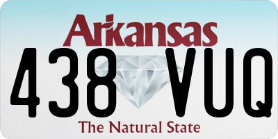 AR license plate 438VUQ