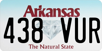 AR license plate 438VUR
