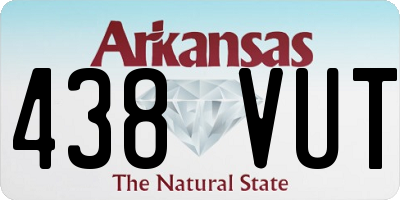 AR license plate 438VUT
