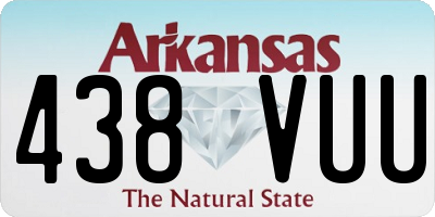 AR license plate 438VUU