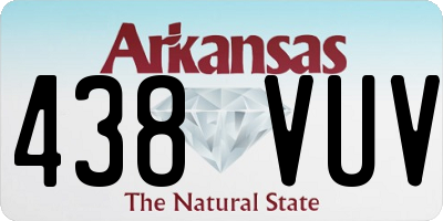 AR license plate 438VUV