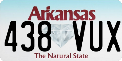 AR license plate 438VUX