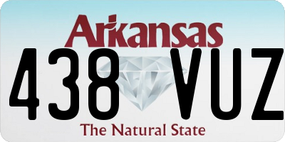 AR license plate 438VUZ