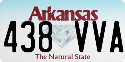 AR license plate 438VVA