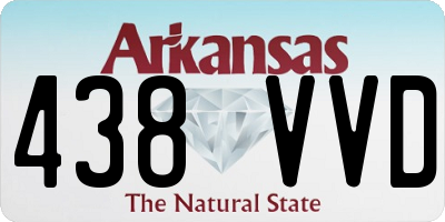 AR license plate 438VVD