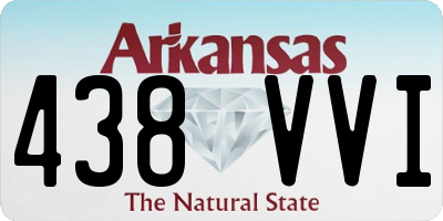 AR license plate 438VVI