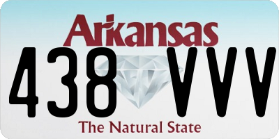 AR license plate 438VVV