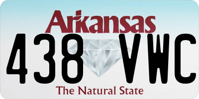 AR license plate 438VWC