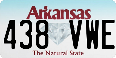 AR license plate 438VWE
