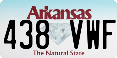 AR license plate 438VWF