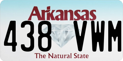 AR license plate 438VWM