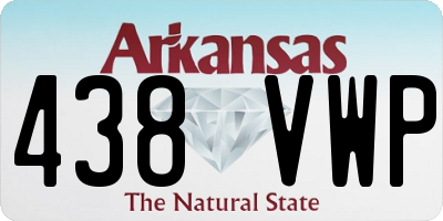 AR license plate 438VWP