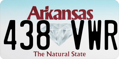 AR license plate 438VWR