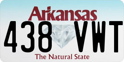 AR license plate 438VWT