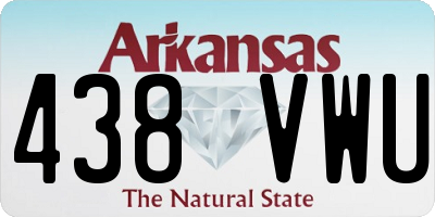 AR license plate 438VWU