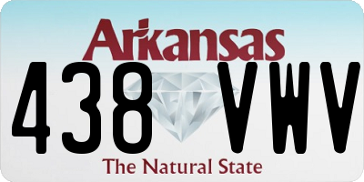AR license plate 438VWV
