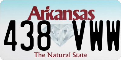 AR license plate 438VWW