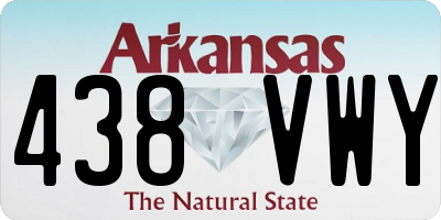 AR license plate 438VWY