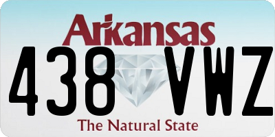 AR license plate 438VWZ