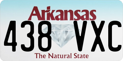AR license plate 438VXC