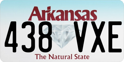 AR license plate 438VXE