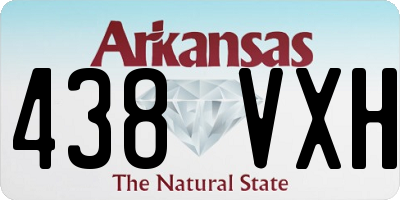 AR license plate 438VXH