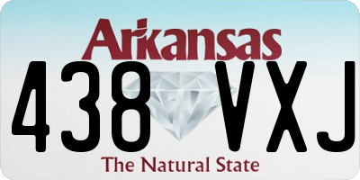 AR license plate 438VXJ