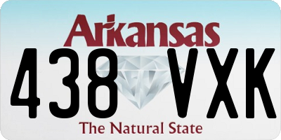 AR license plate 438VXK
