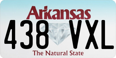 AR license plate 438VXL
