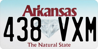 AR license plate 438VXM