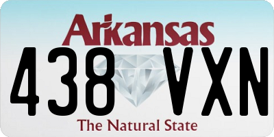AR license plate 438VXN