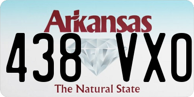 AR license plate 438VXO