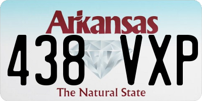 AR license plate 438VXP