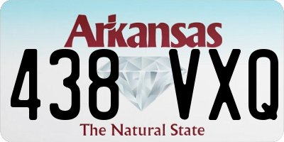 AR license plate 438VXQ