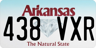 AR license plate 438VXR