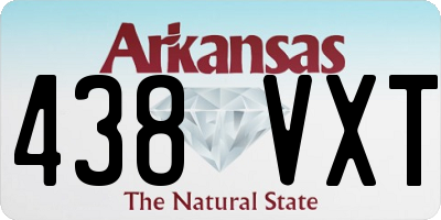 AR license plate 438VXT